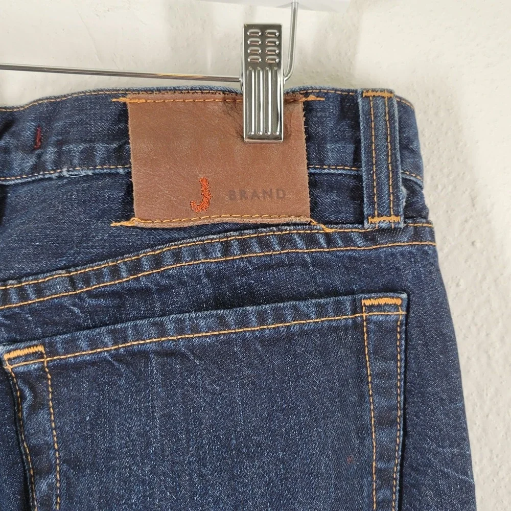 J Brand Straight Leg Jeans Men‎ 33 x 35 Dark Indigo Blue 1517 TTB USA Denim